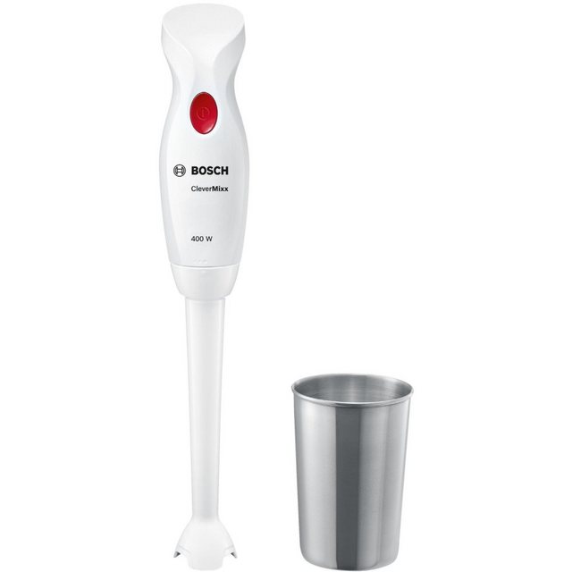 BOSCH Stabmixer MSM14330 CleverMixx Sauce & Dressing – Stabmixer – weiß