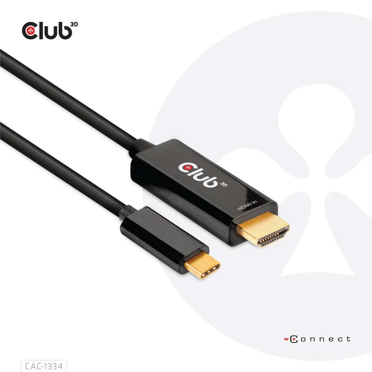 CLUB3D HDMI to USB Type-C 4K60Hz Active Cable M/M 1.8m/6 ft HDMI-Kabel