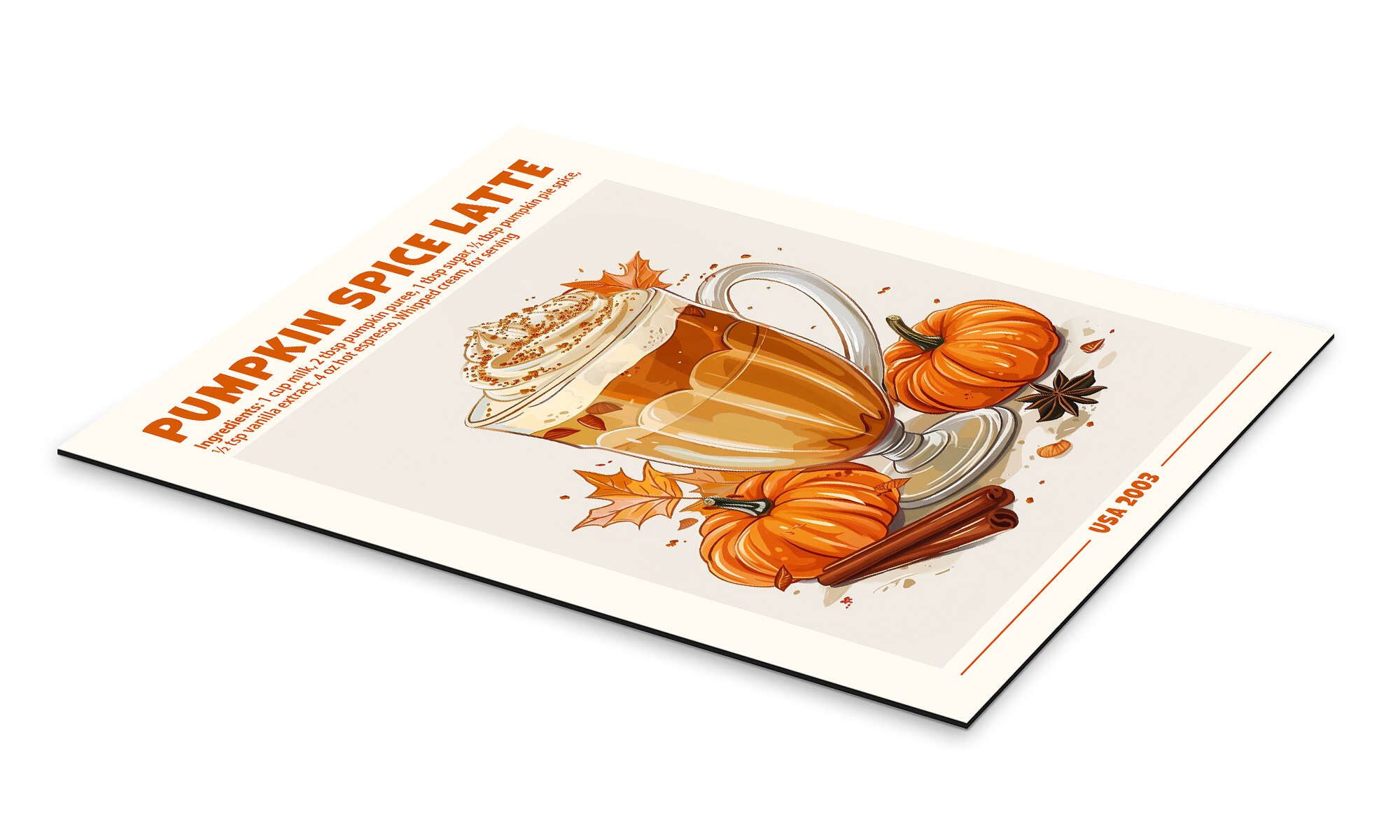 Posterlounge Poster TAlex, Pumpkin Spice Latte, günstig online kaufen