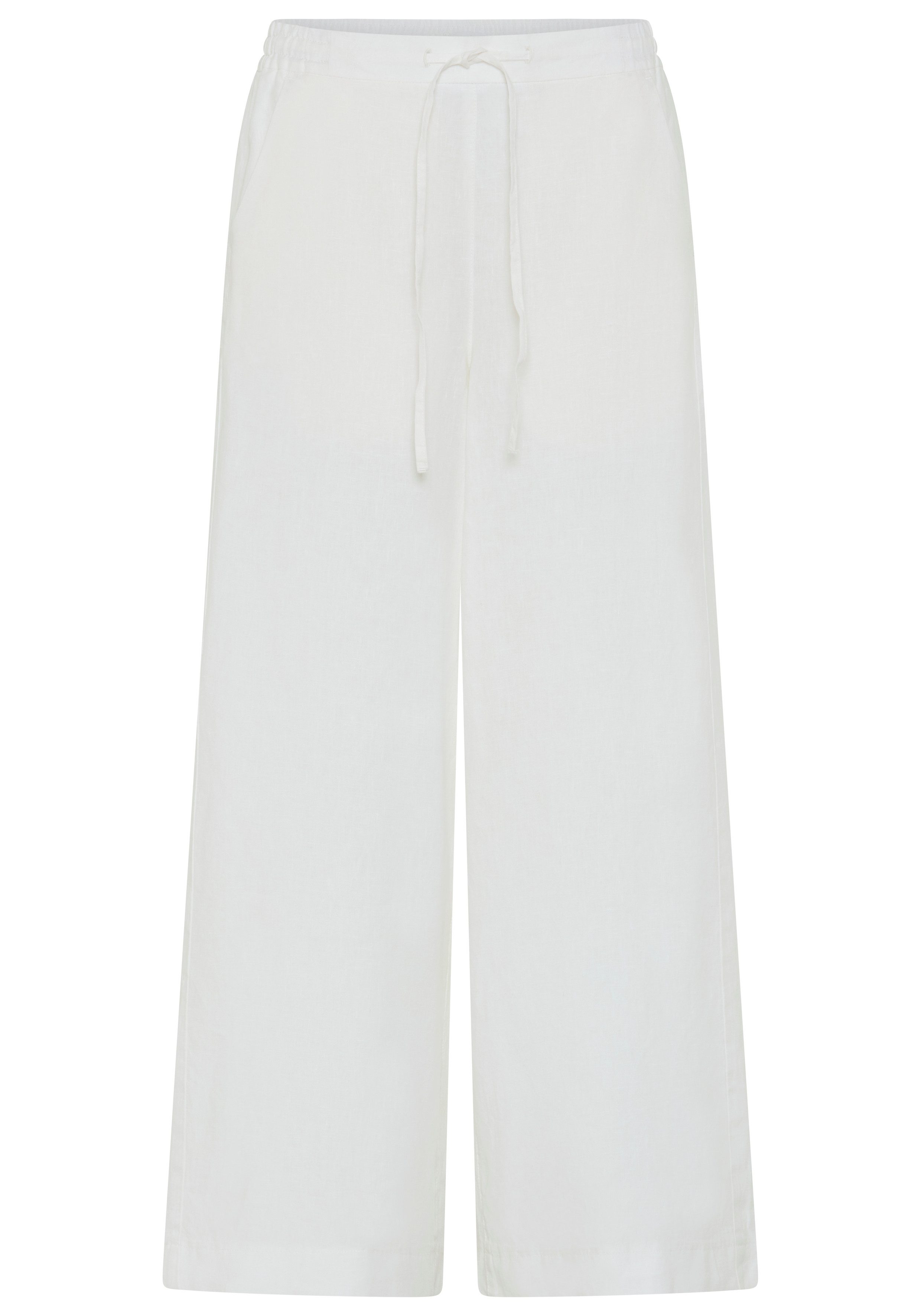 MAC Leinenhose gestreift mit Kordelzug