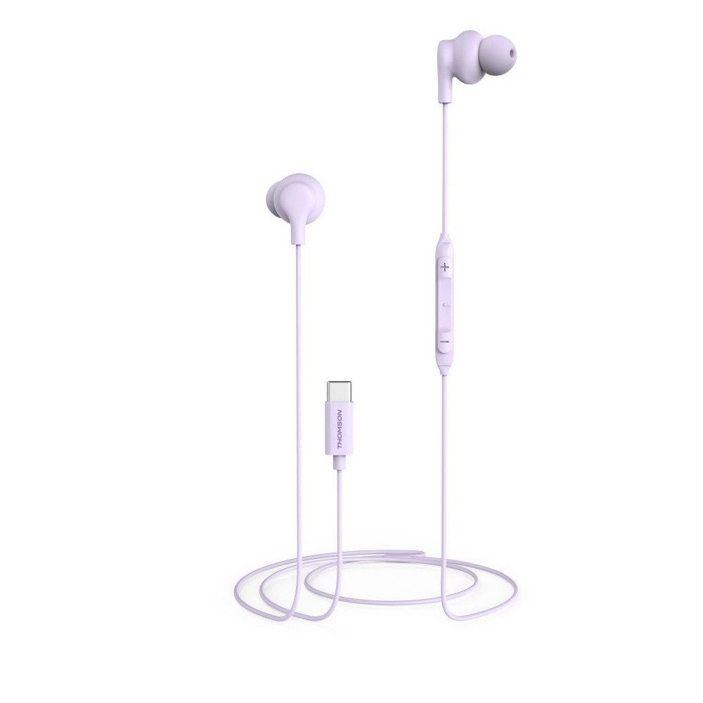 Thomson thomson in-ear kopfhörer lila mit mikrofon und sprachsteuerung. In-Ear-Kopfhörer (Freisprechen möglich, Ja, in-ear)
