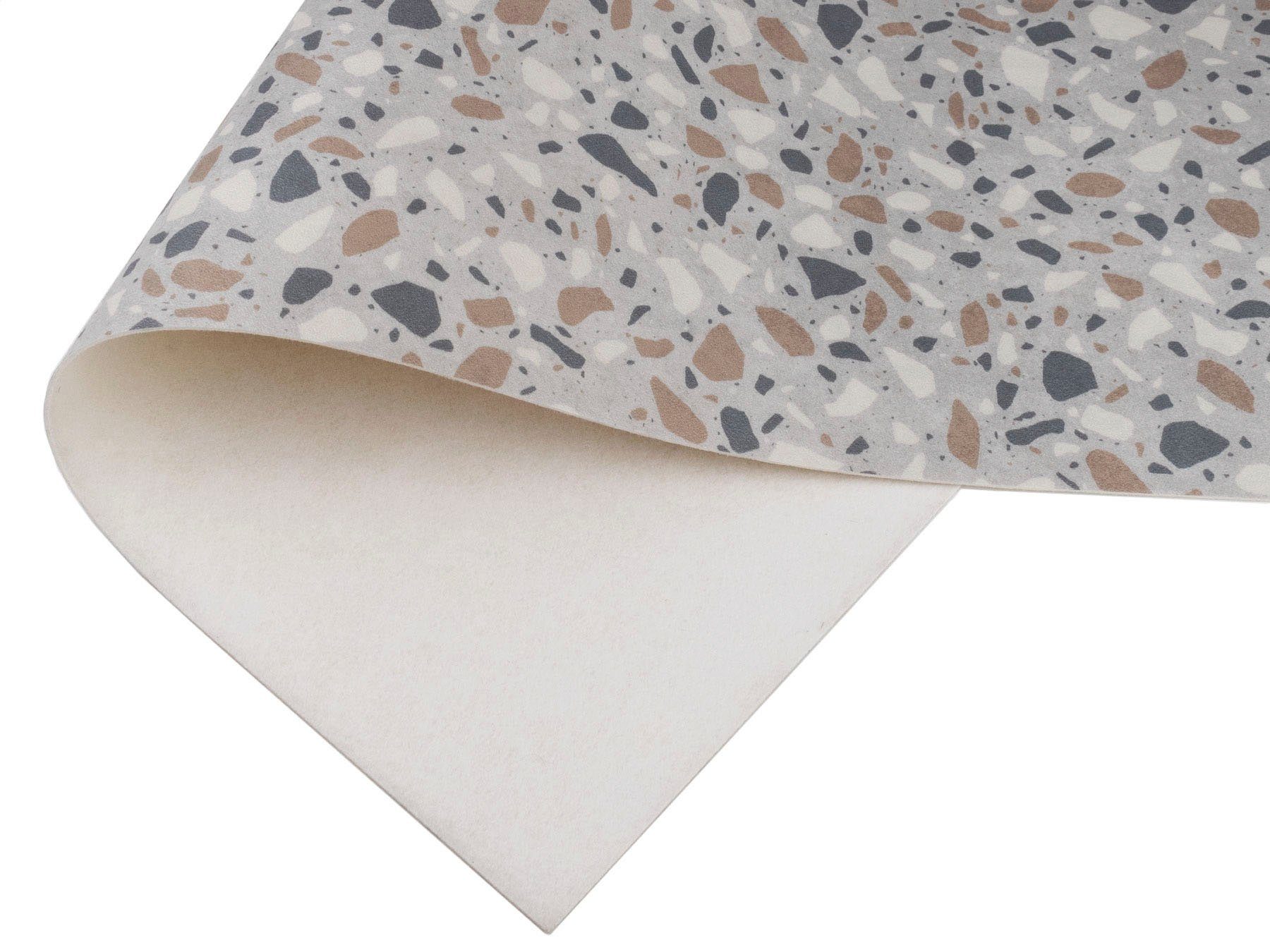 2,5 Vinyl, Küchenläufer in TERRAZZO, Primaflor-Ideen Küche aus Vinyl-Läufer Textil, mm, Küchenläufer Höhe: abwischbar, rechteckig,