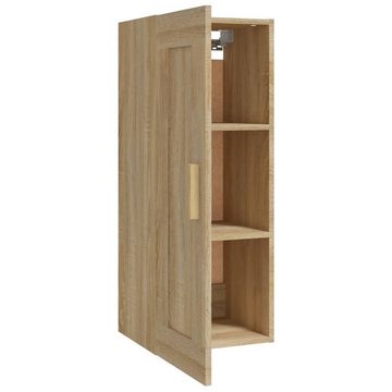 furnicato Wandregal Wandschrank Sonoma-Eiche 35x34x90 cm Holzwerkstoff