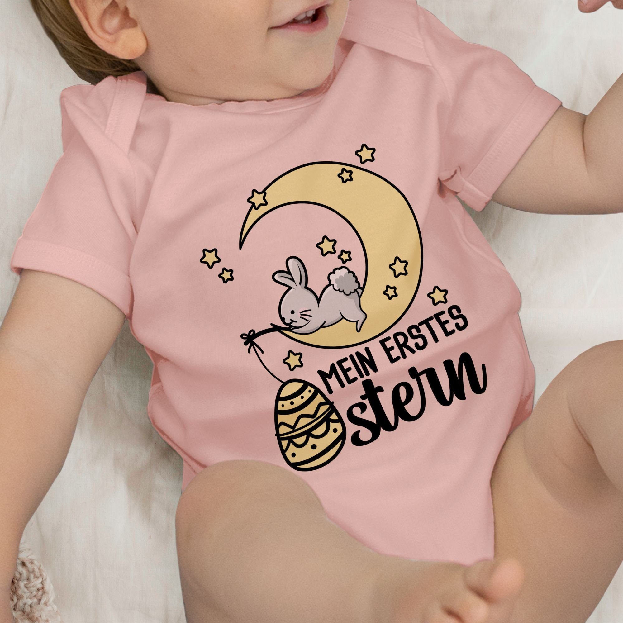 mit Hase Ostern Shirtbody Babyrosa erstes Mein Ostergeschenke Shirtracer 2