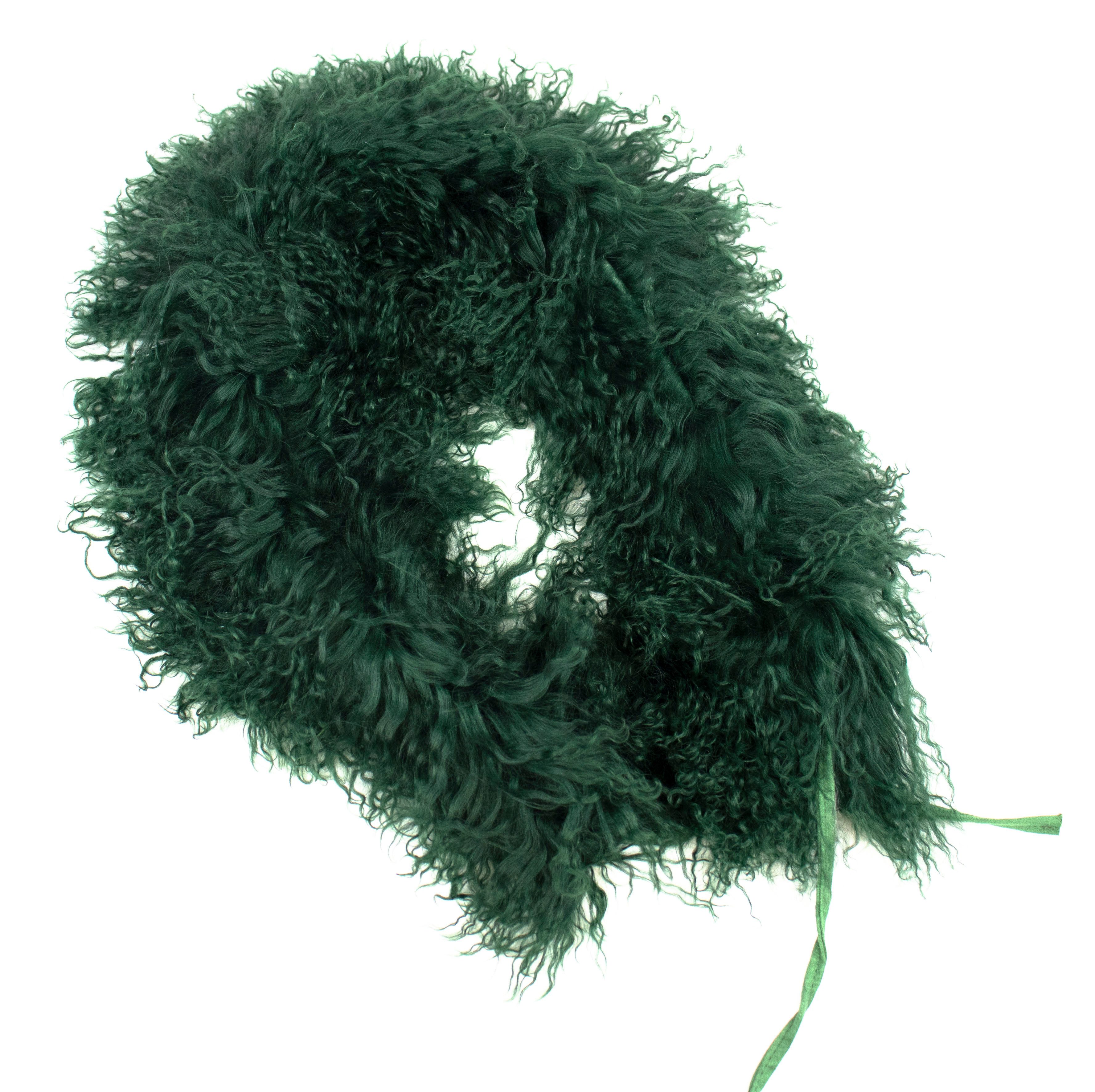 Reissner Lammfelle Schal Tibet Lammfell Kurz Schal BOA Kragen 75cm