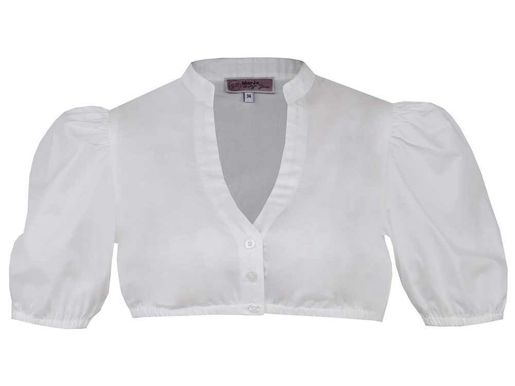 MarJo Dirndlbluse Dirndlbluse Zell weiß