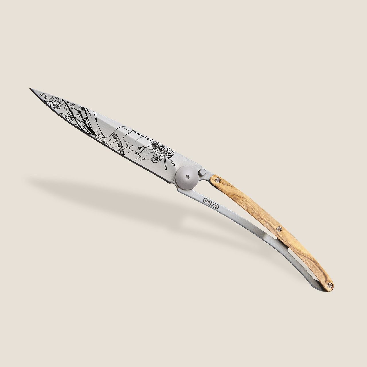 Deejo Taschenmesser - Deejo Taschenmesser - Klappmesser, Geisha Japan Motiv