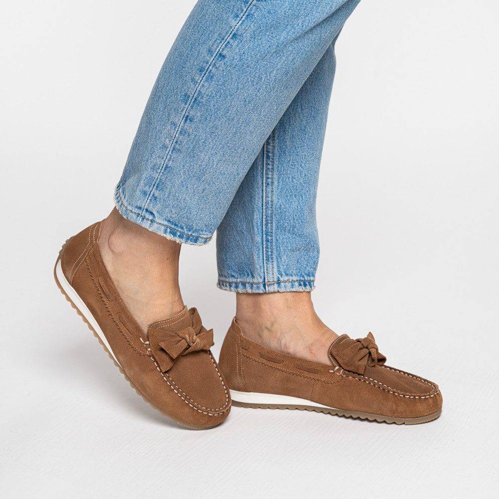 Ara NEW PORT Mokassin Schlupfschuh, Slipper mit Wechselfußbett, G-Weite