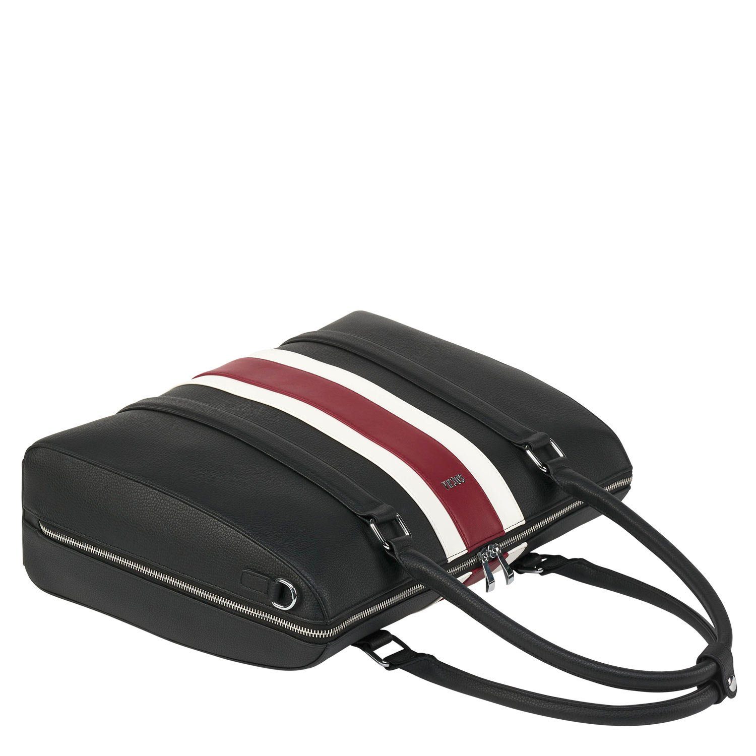 Stripe - Tragegurt Red Laptopfach mit SOCHA Aktentasche Damen Zoll, - BB - herausnehmbares extra Laptoptasche für leicht Businesstasche 17.3