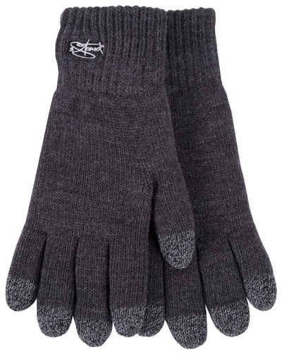2Stoned Strickhandschuhe »Handy Handschuhe Touch Damen Gefüttert in Anthrazit, Größe S« (VPE, 1 Paar) für die Bedienung von Smartphones und Tablets