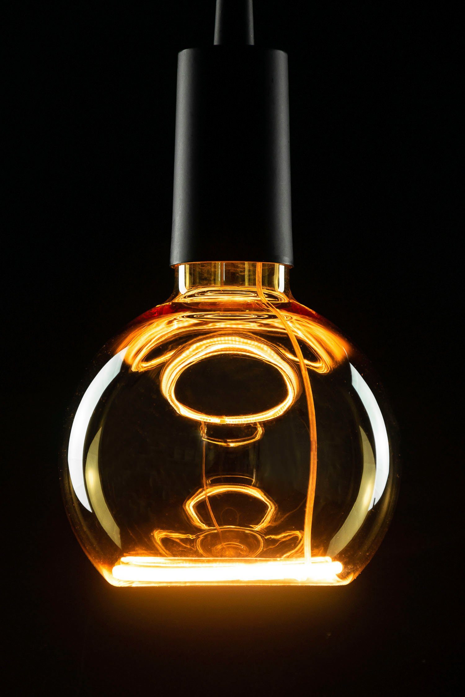 SEGULA LED-Leuchtmittel LED Floating Globe 125 gold, E27, 1 St., Extra-Warmweiß, LED Floating Globe 125 gold, E27, 4W, CRI 90, dimmbar