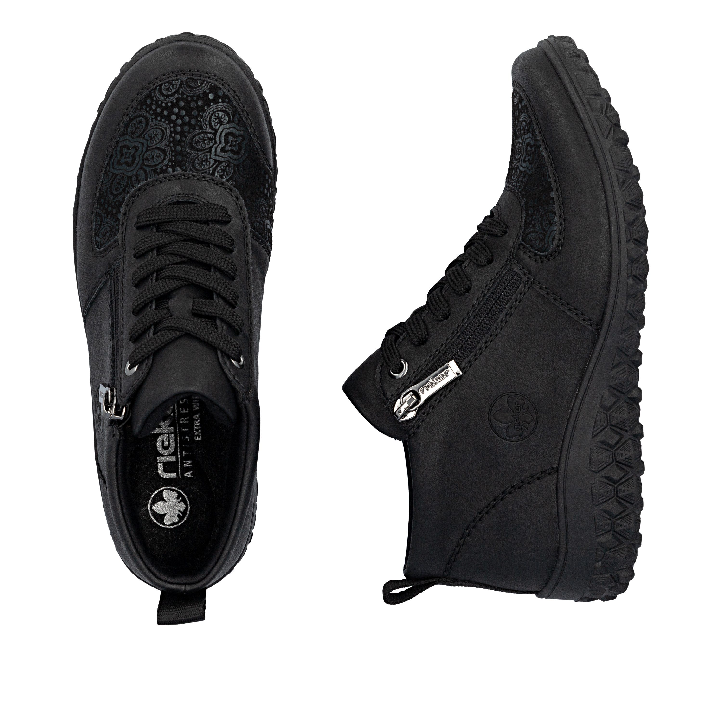Rieker Sneakerboots High Top Sneaker, Schnürboots, Stiefelette mit floralem Muster