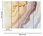 living walls Fototapete »Designwalls Marble Waves«, glatt, (5 St), Fototapete Marmor Marble Waves 3,50 m x 2,55 m Orange Blau auf 170 g Vlies Tapete Steinoptik 3D, Bild 3