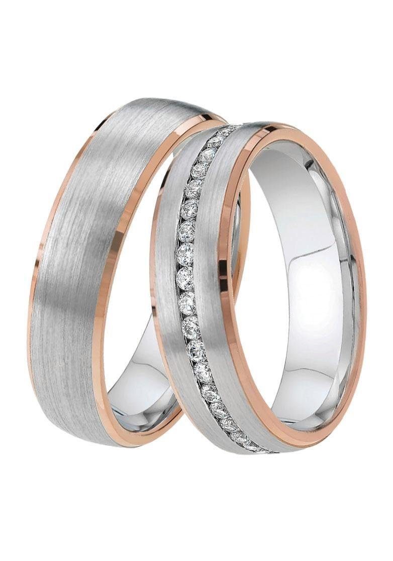 DOOSTI Trauring Schmuck Geschenk Silber 925 Trauring Ehering Partnerring LI günstig online kaufen