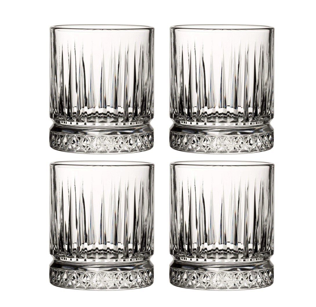 Pasabahce Whiskyglas 4-teilige Profi-Packung, Modell Elysia Wassergläser, 4-tlg.