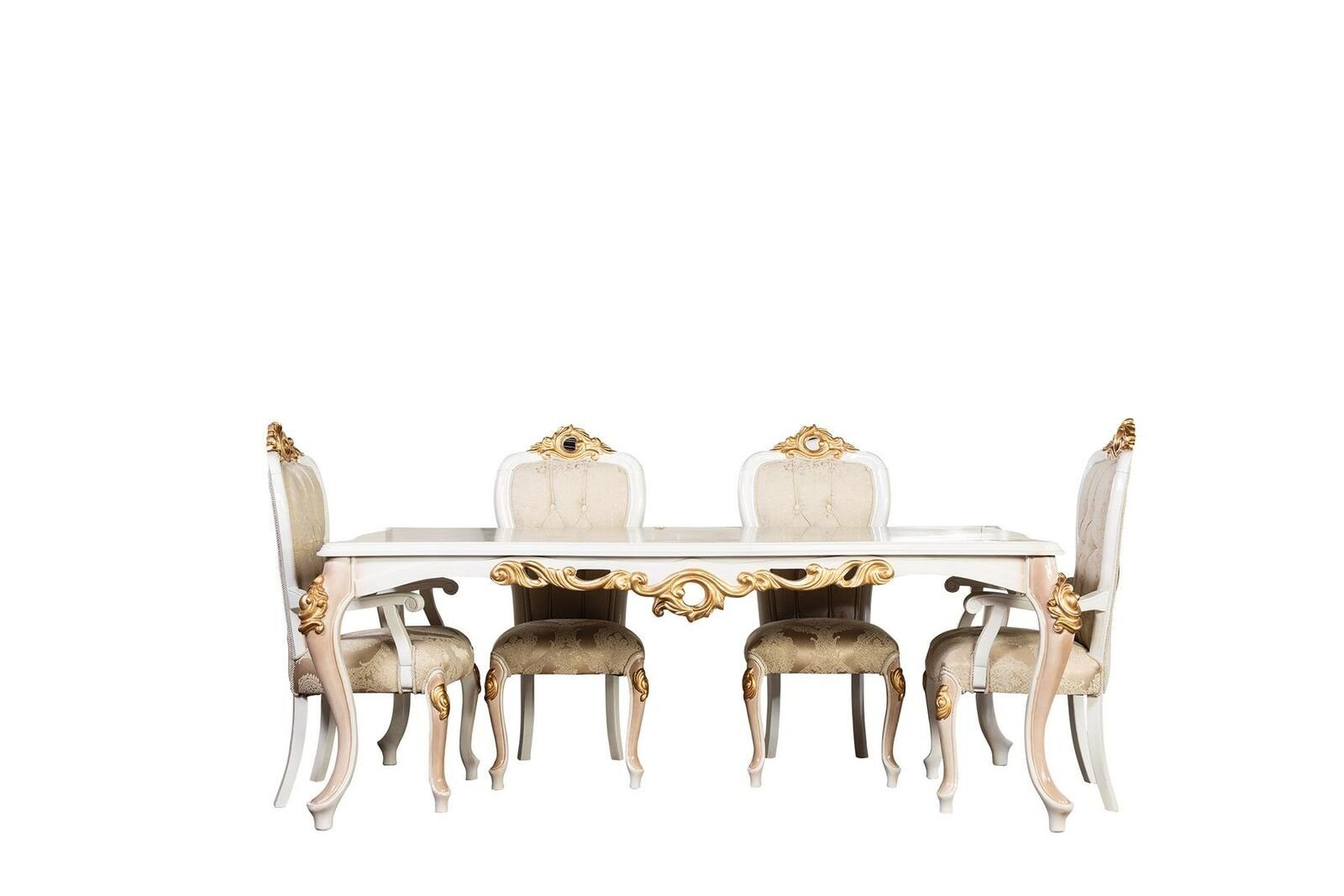 Esszimmer Tische Holz Klassischer Luxus Esstisch, Tisch Barock JVmoebel Stil