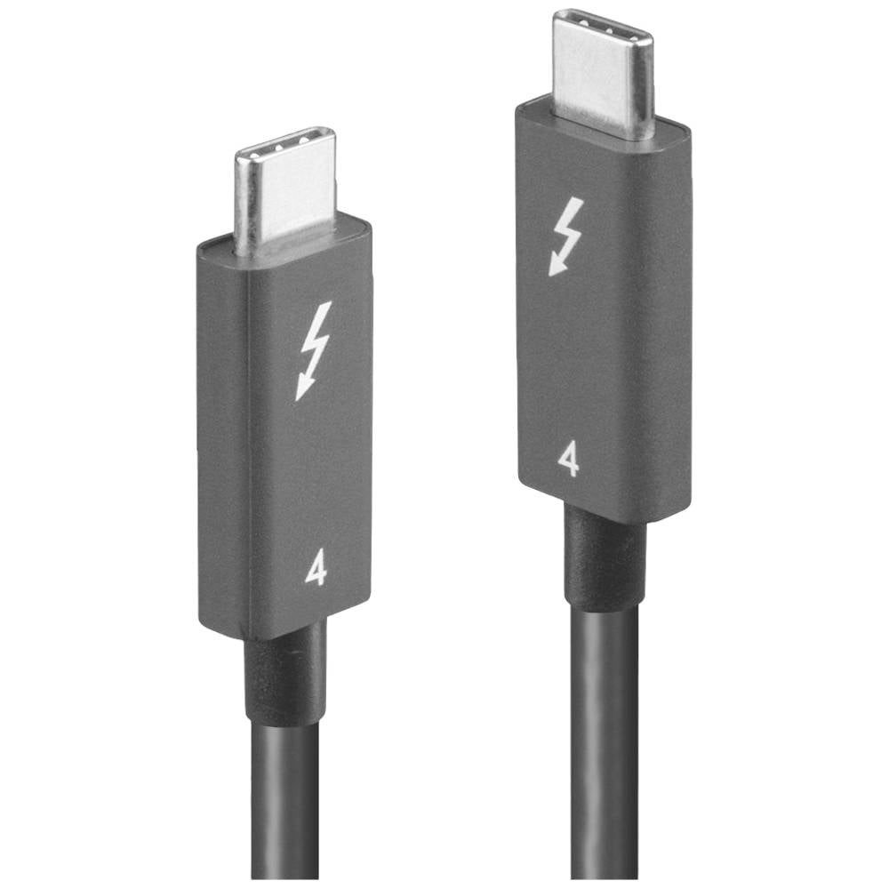 Lindy 2m Thunderbolt 4 Kabel, 40Gbit/s, Aktiv 31121 USB-Kabel