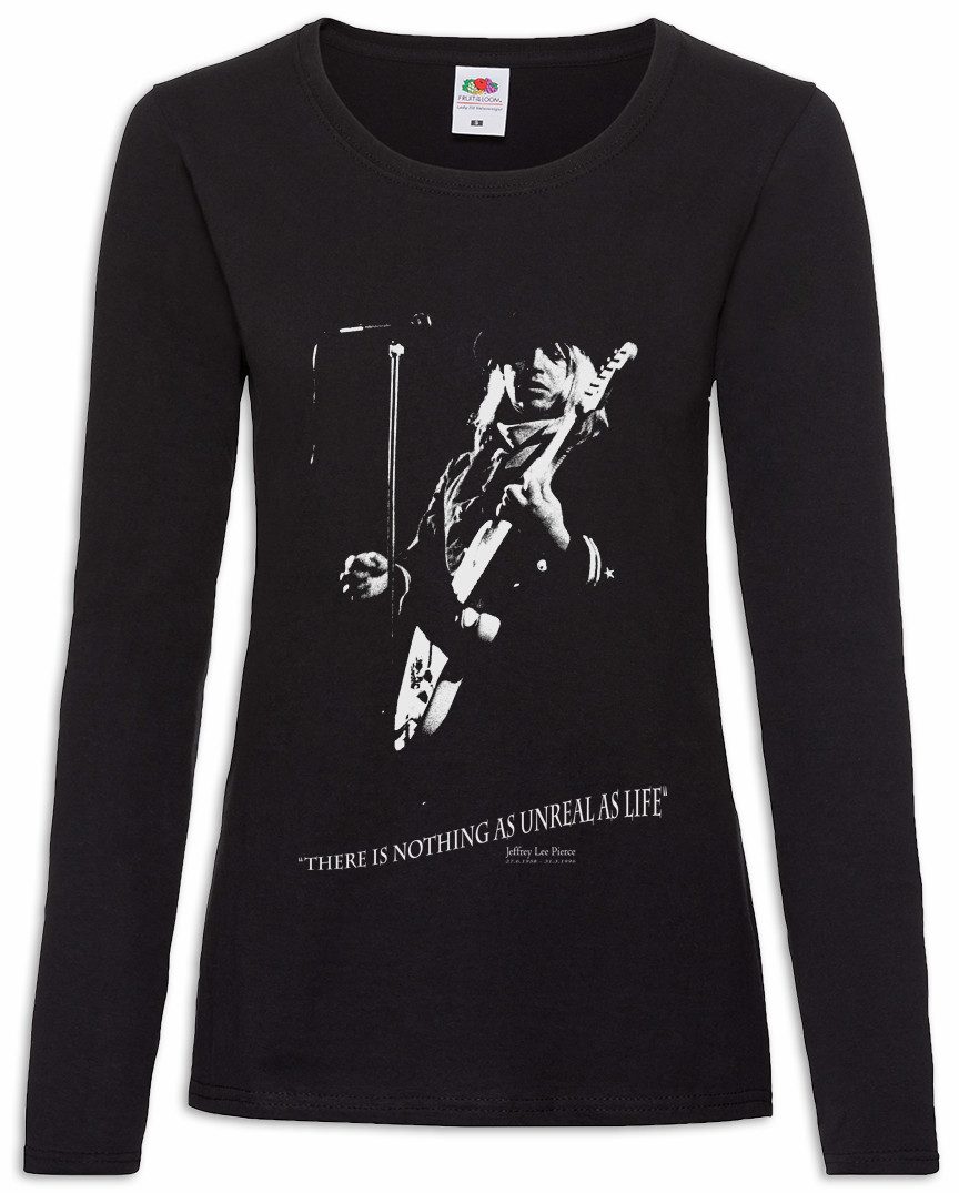 Langarmshirt Jeffrey Lee Pierce Retro Damen Langarmshirt The Memorial Gun Classic