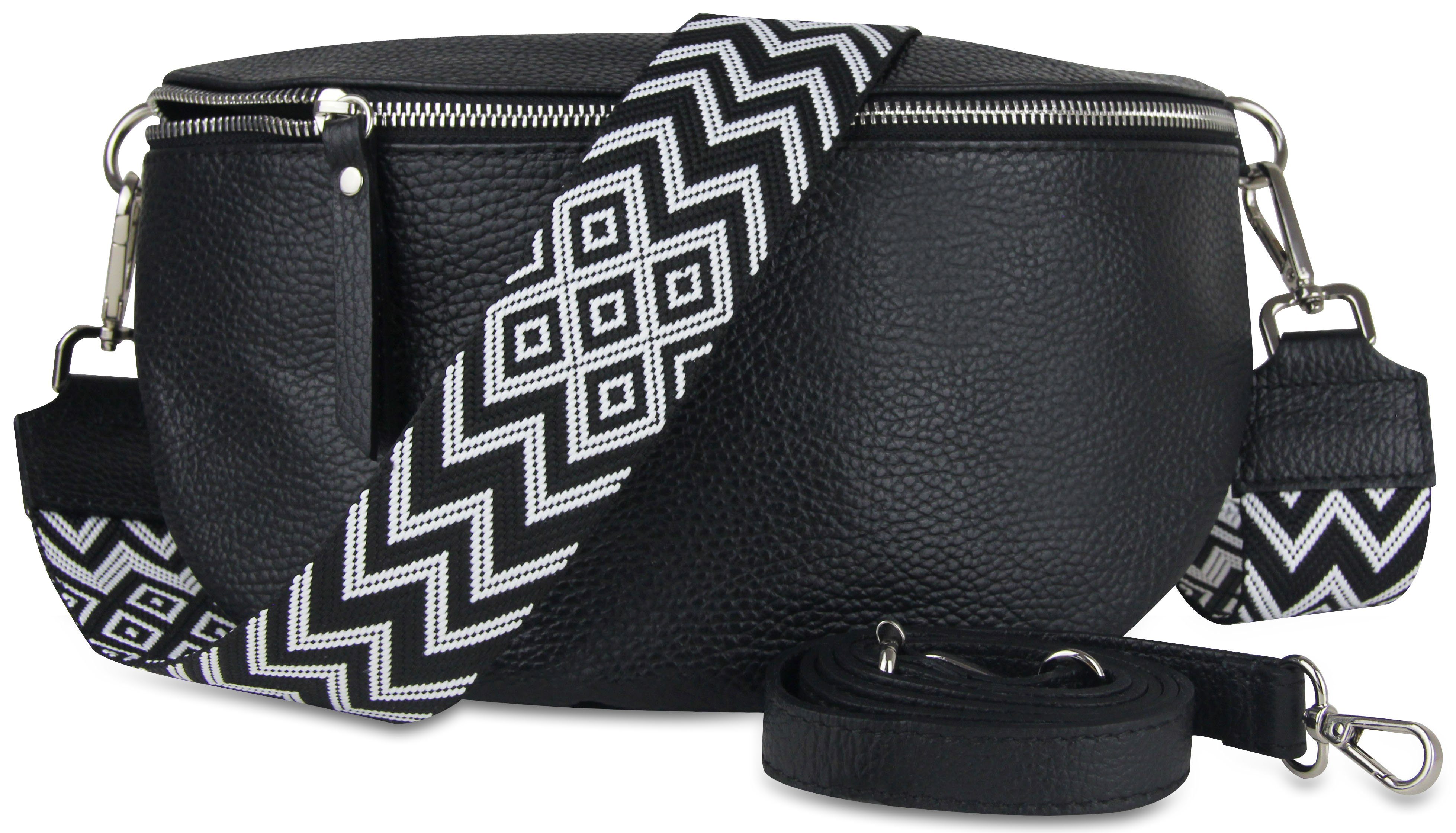 Frentree Bauchtasche aus 100% Echtleder, Made in Italy, Damen Umhängetasche günstig online kaufen