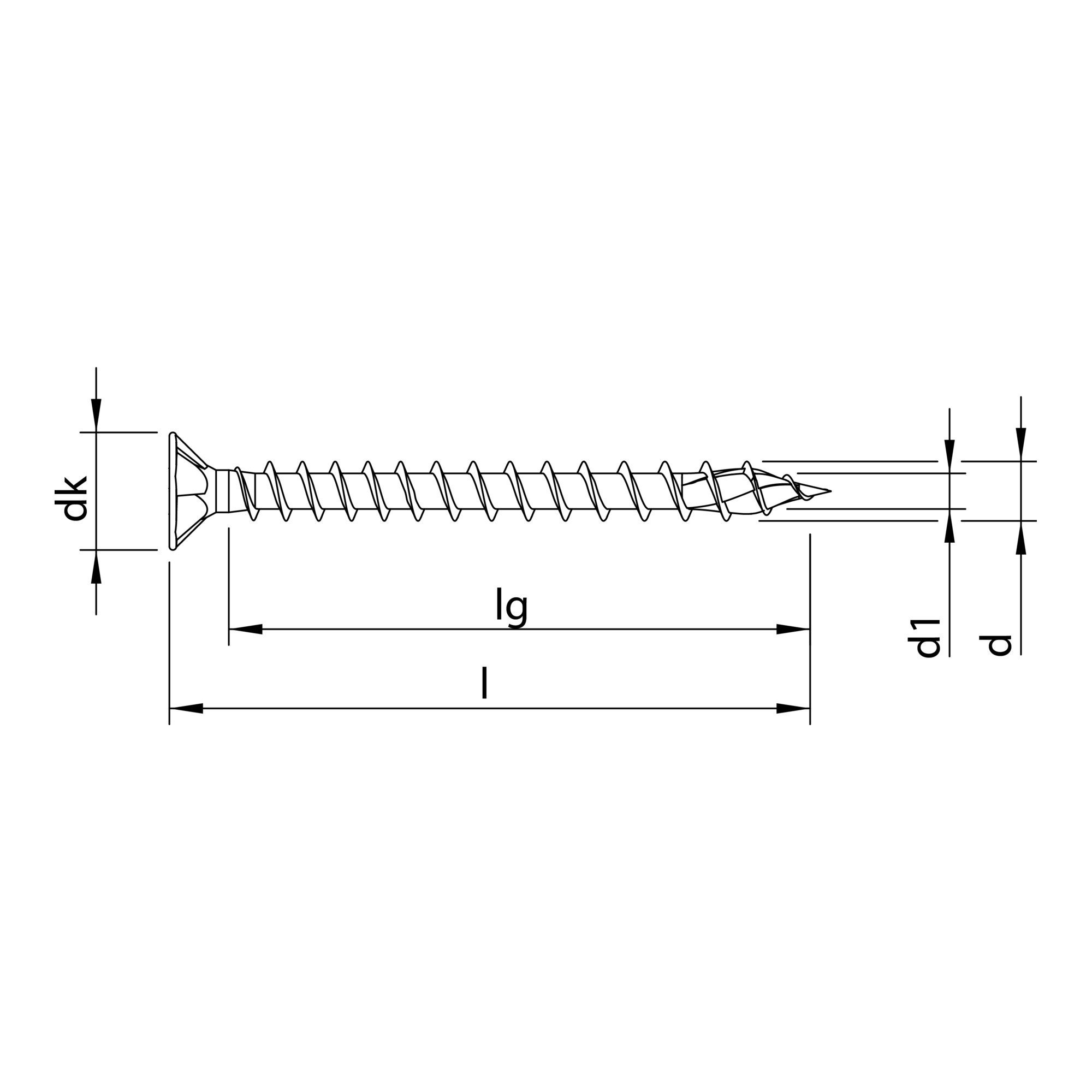 Heco Holzbauschraube HECO-TOPIX-plus A2 3,0 x 20, Senkkopf, Pozi-Drive, VVG 100 Stk