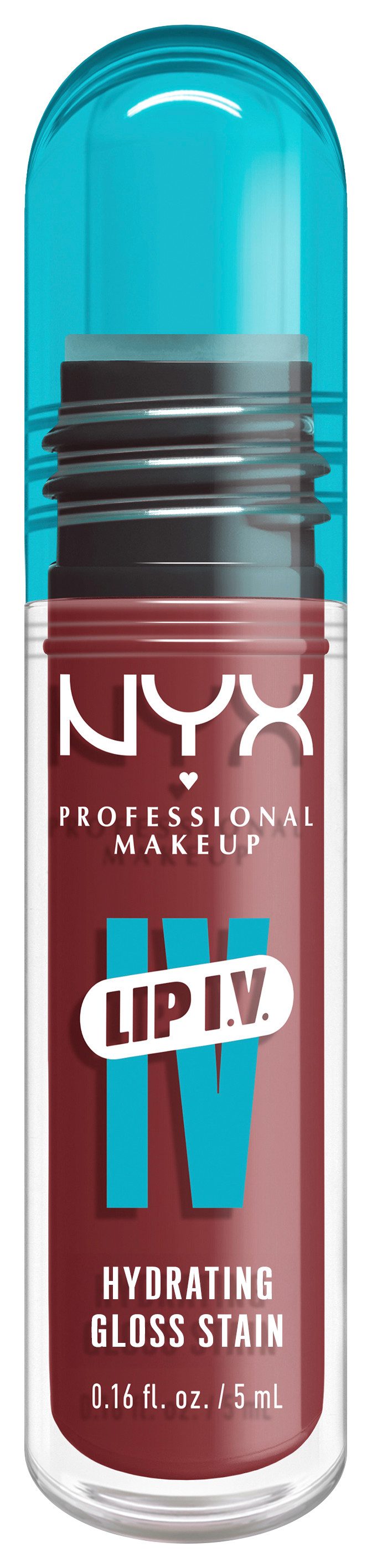 NYX Блеск для губ NYX Professional Makeup Lip IV Gloss Serum Блеск для губ, Wet-Look, spendet Feuchtigkeit, pflegt, hinterlässt Lip Stain.