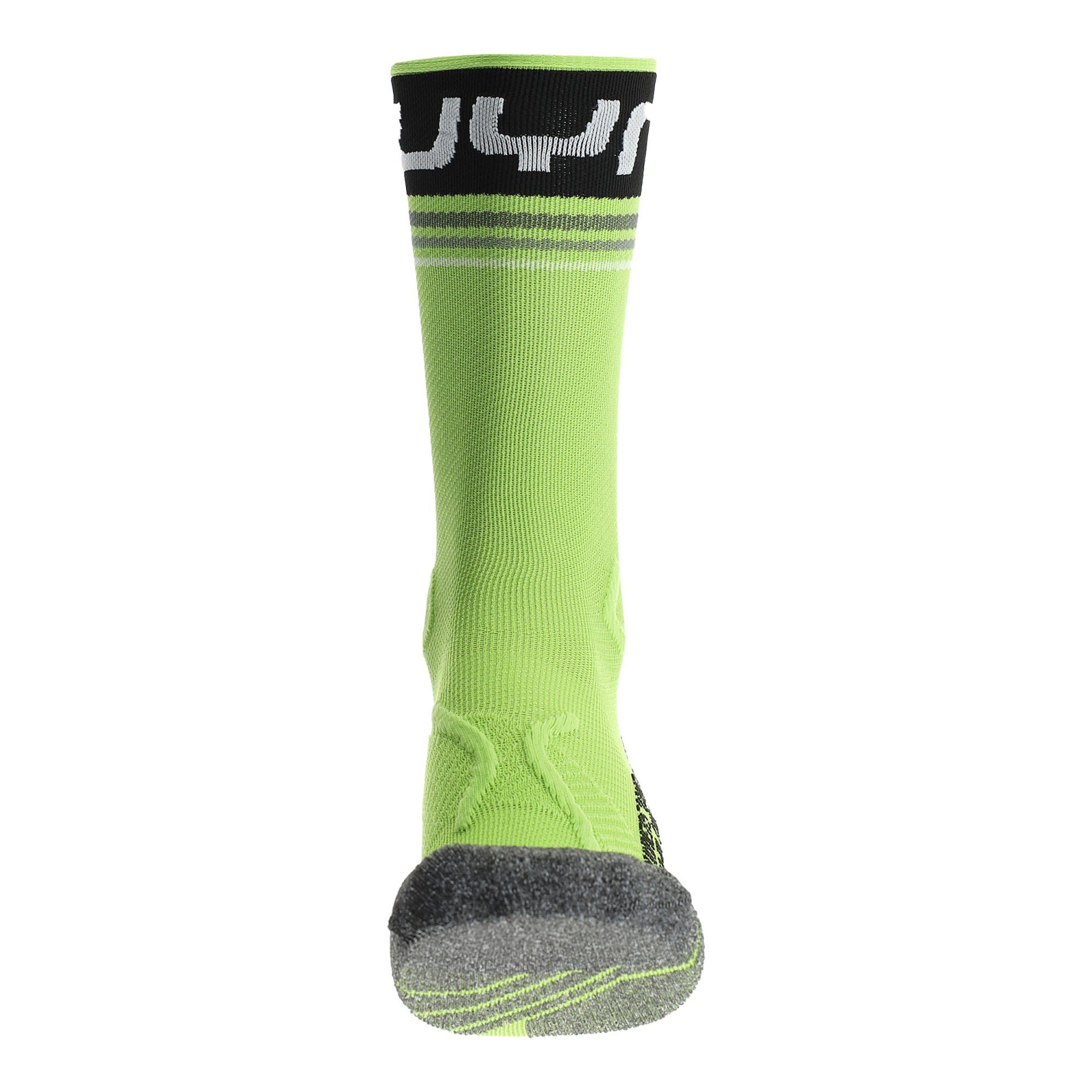 Lime Mid Black Herren M Runners UYN One Uyn - Socks Thermosocken