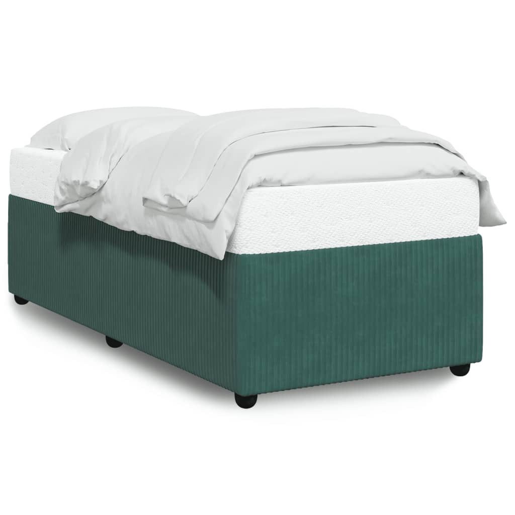 vidaXL Bett Bettgestell ohne Matratze Dunkelgrün günstig online kaufen