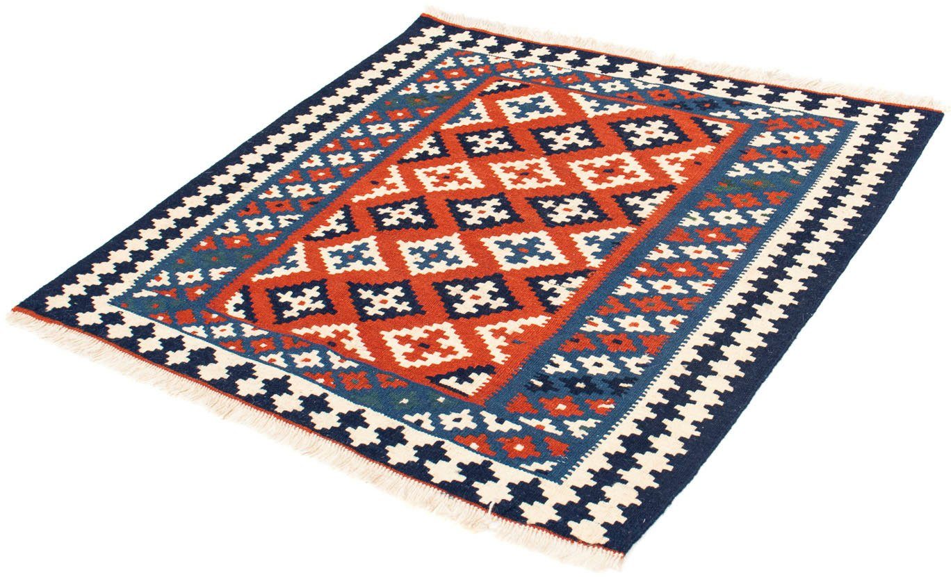 Wollteppich Kelim - Oriental quadratisch, 100 - cm 6 x 103 Höhe: Wohnzimmer, Einzelstück dunkelblau, morgenland, - quadratisch mm