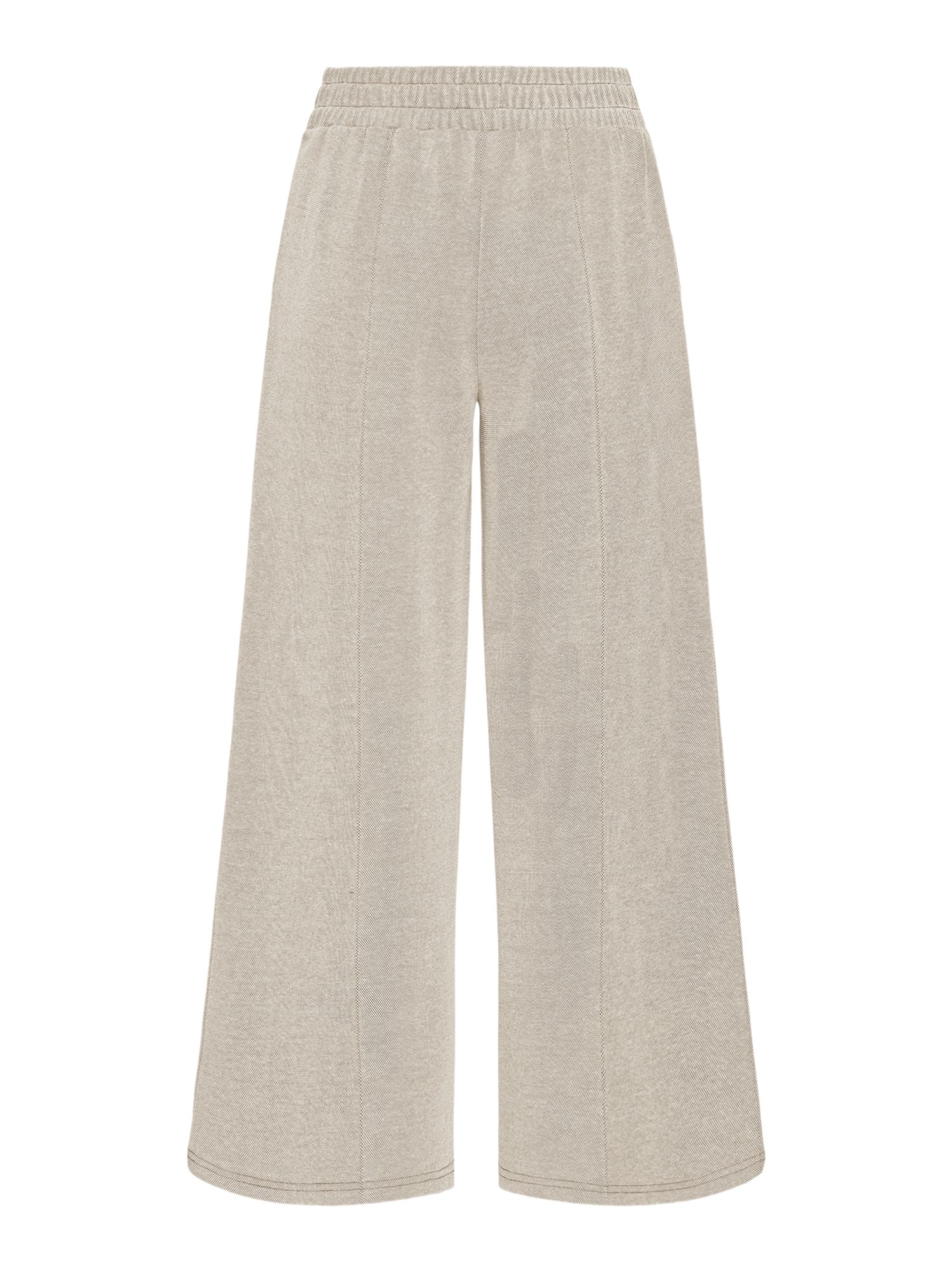 ICHI Stoffhose natur, Casual, Baumwolle, Strukturiert, Straight Leg, Mittel