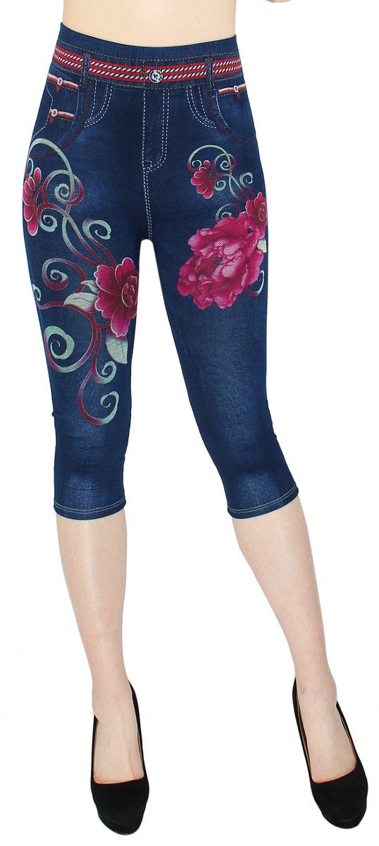 dy_mode 3/4-Leggings Damen Capri Jeggings High günstig online kaufen