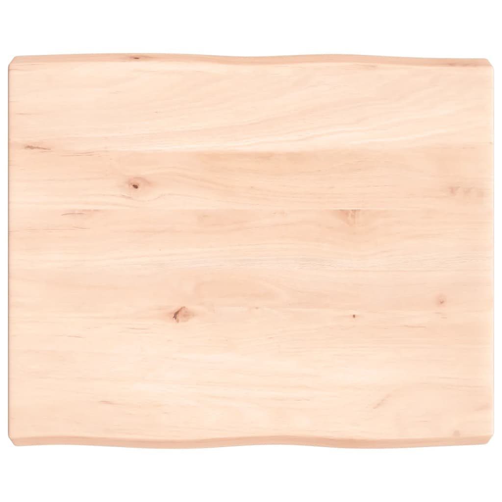 Unbehandelt Massivholz 60x50x(2-6) furnicato (1 Baumkante cm Tischplatte St)