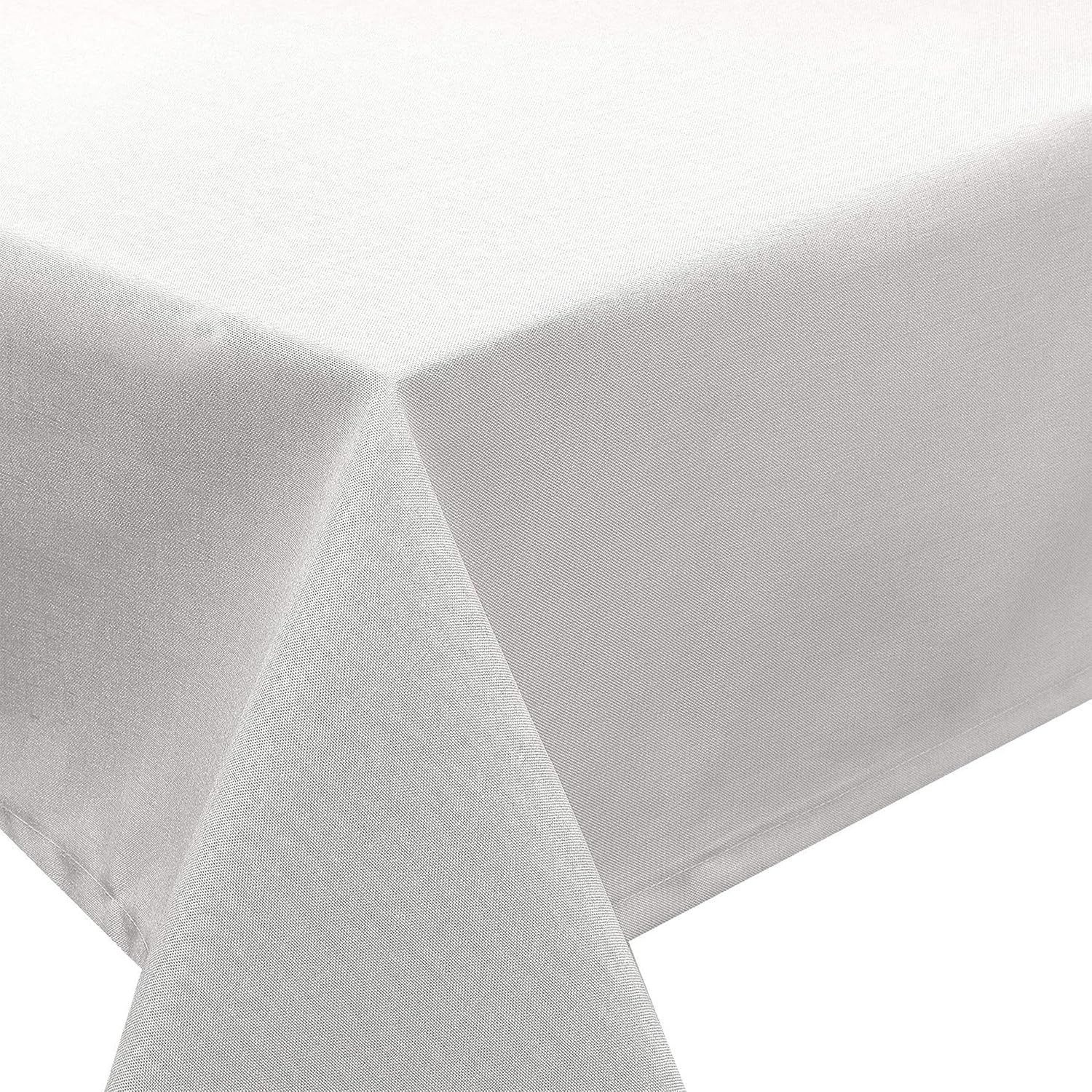 Stoffschmiede Tischdecke mit Leinen-Optik, Wasserabweisend