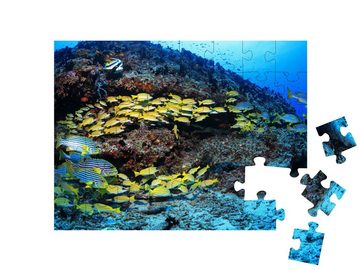 puzzleYOU Puzzle Korallenriff mit bunten Fischen im Ind. Ozean, 48 Puzzleteile, puzzleYOU-Kollektionen Fische