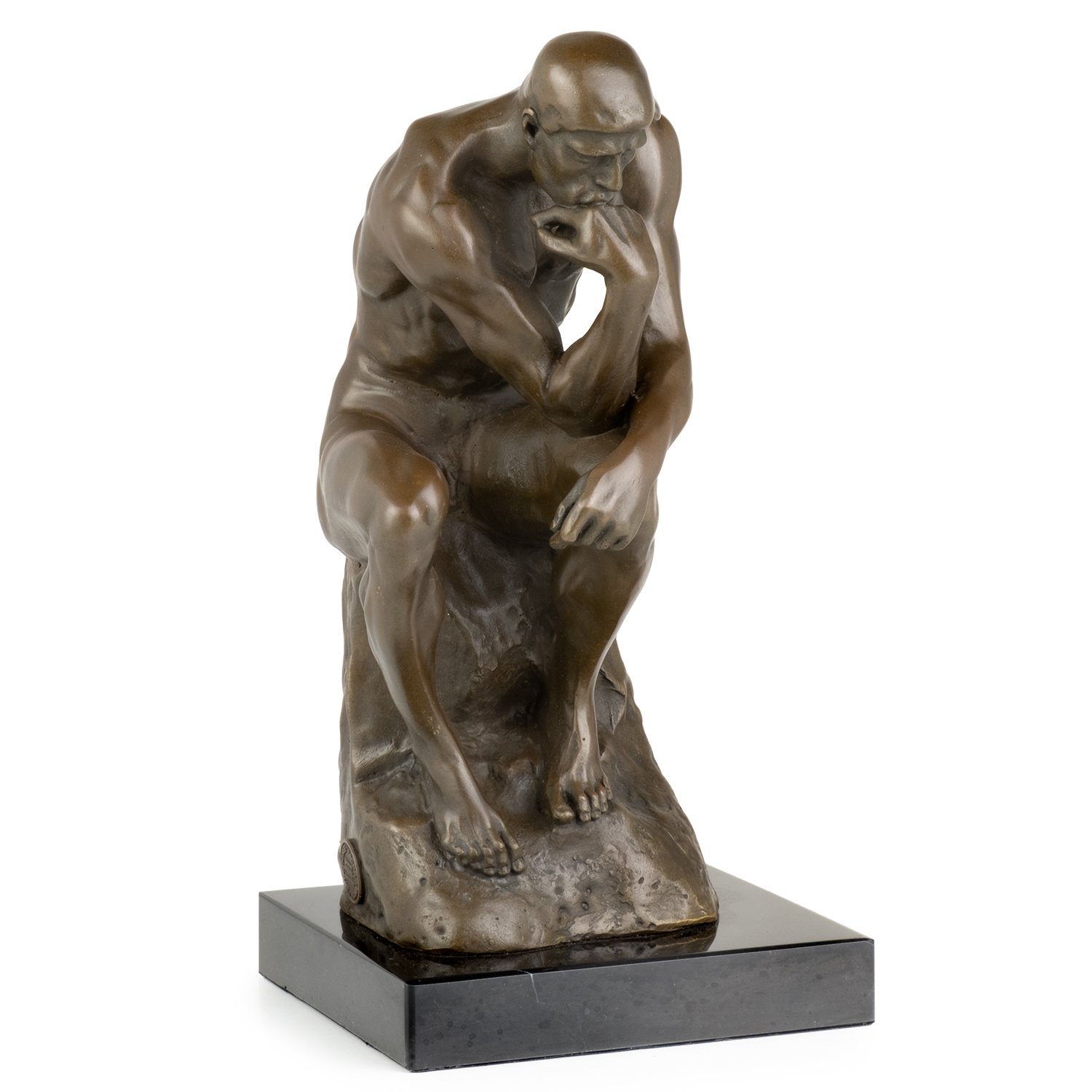 Moritz Skulptur Bronzefigur nach Antik-Stil Statue Skulpturen Figuren Denker Rodin