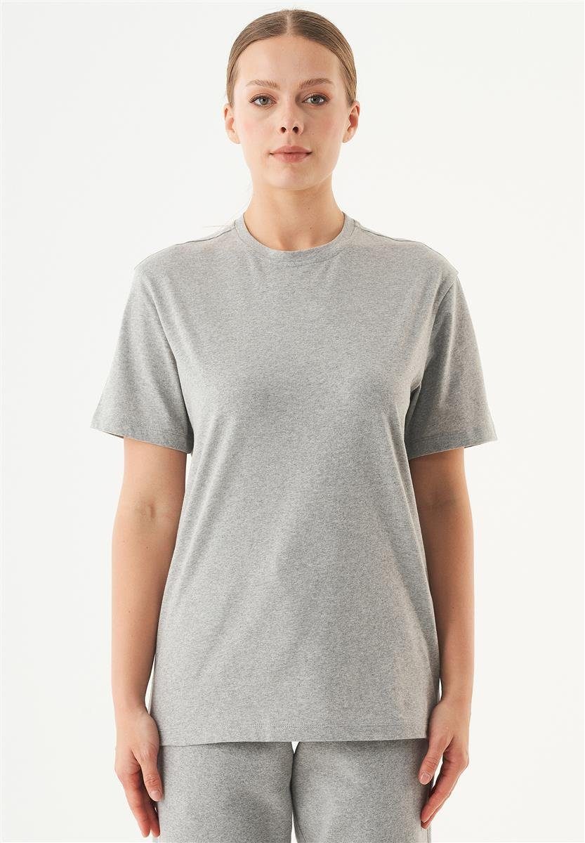 ORGANICATION T-Shirt Tillo-Unisex Basic T-Shirt in Grey Melange