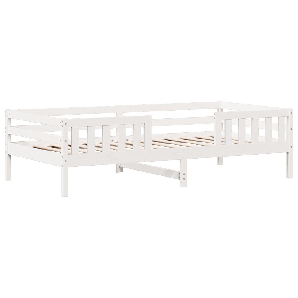 vidaXL Bett Massivholzbett ohne Matratze Weiß günstig online kaufen