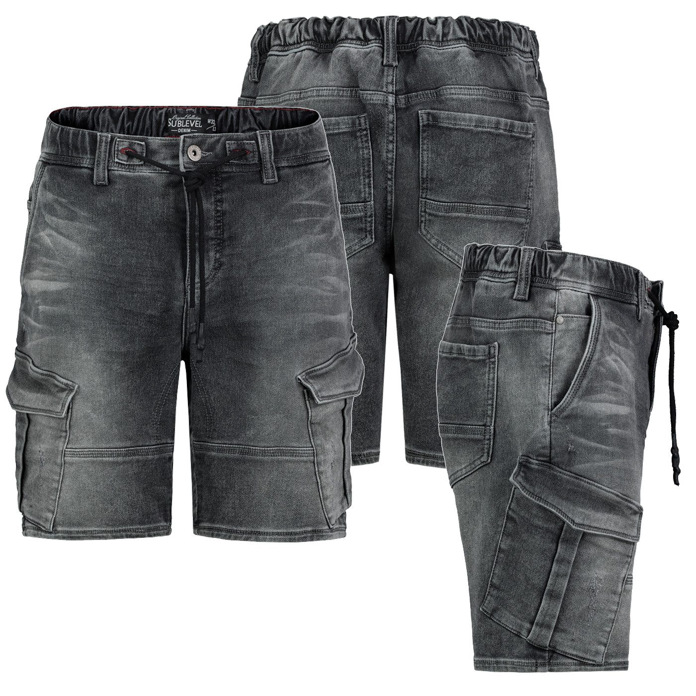 SUBLEVEL Shorts Herren Jogging Shorts Freizeit günstig online kaufen