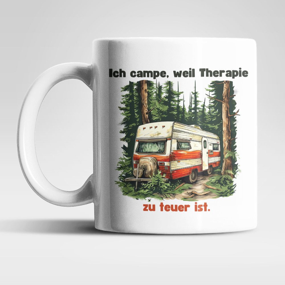 WS-Trend Tasse Camping Camper Wohnwagen Kaffeetasse Teetasse Geschenkidee, Keramik