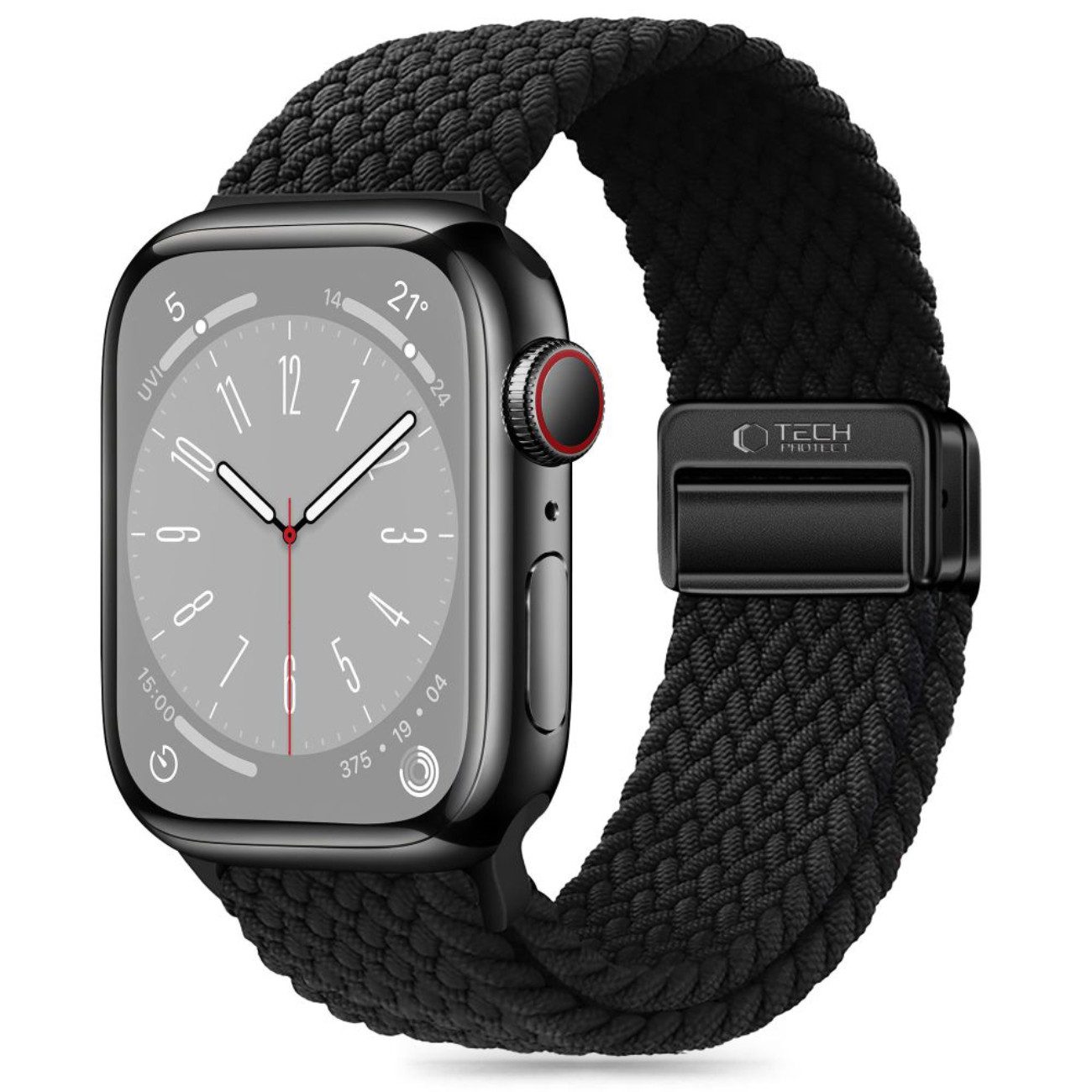 TECH PROTECT Armband (Armband, Einzelartikel), Geflochtenes Nylonarmband mit Magnetverschluss für Apple Watch