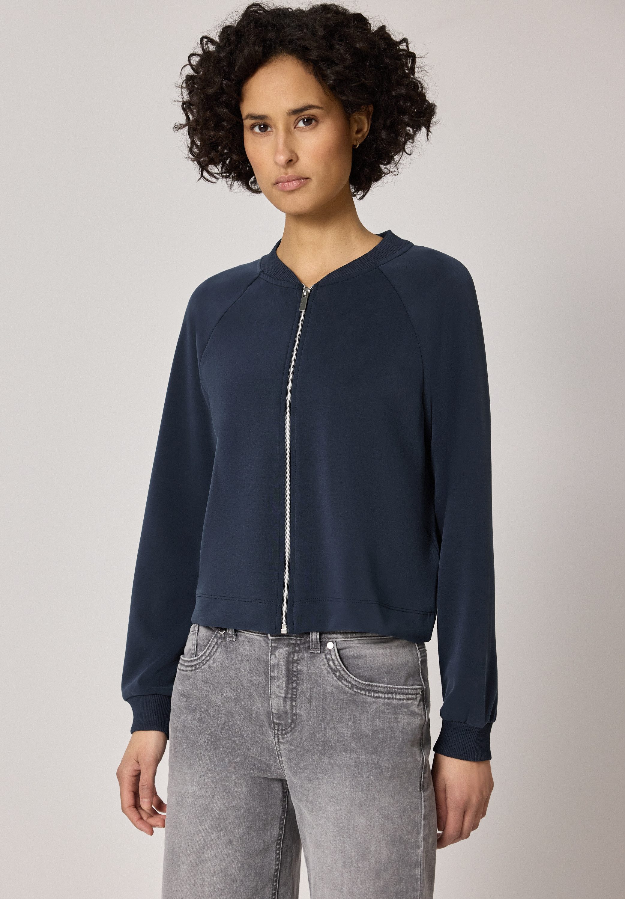 STREET ONE Cardigan aus elastischem Materialmix