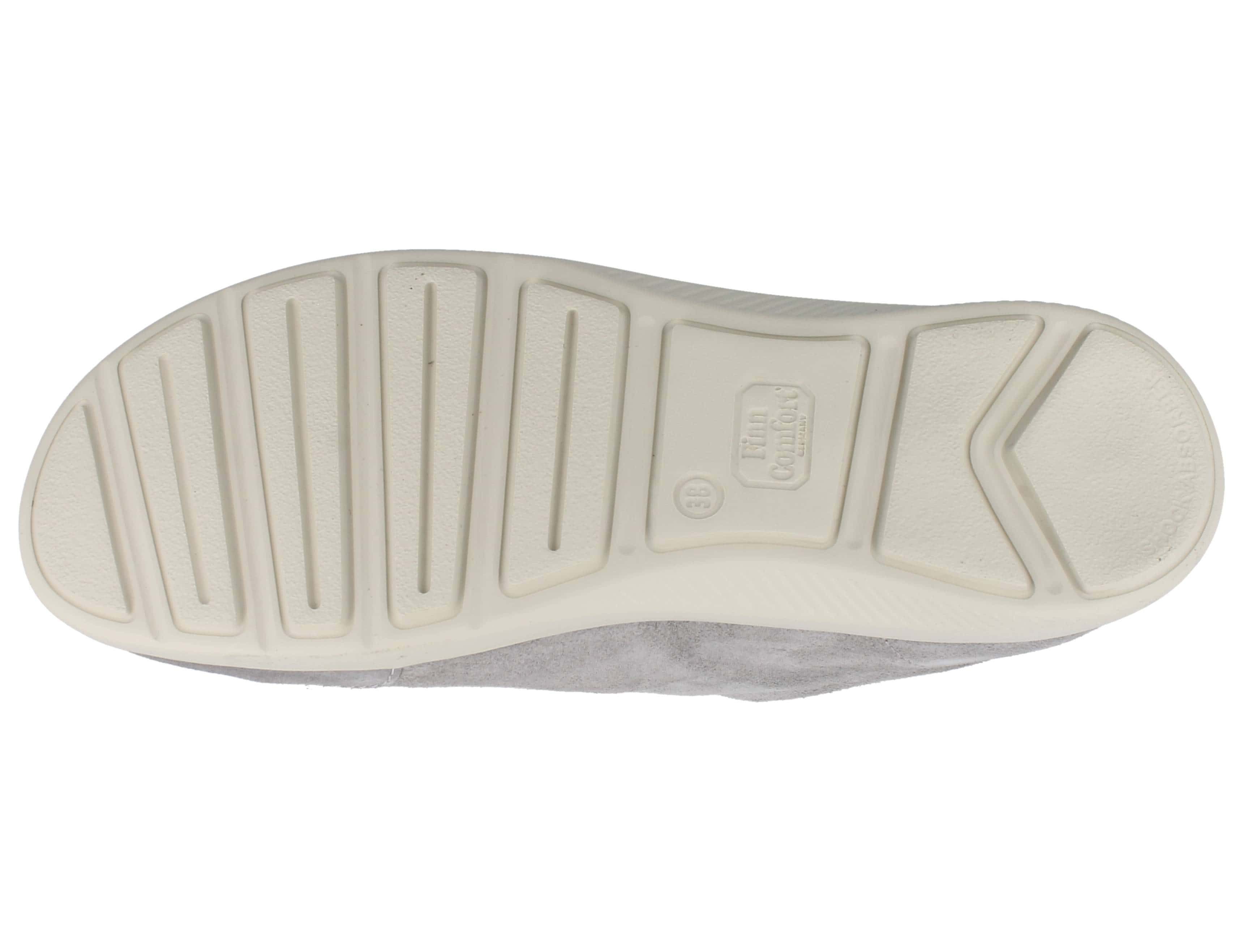Finn Comfort FINN COMFORT Fataga Damen Schnürhalbschuhe grau Veloursleder - Größe: Schnürschuh Wechselfußbett