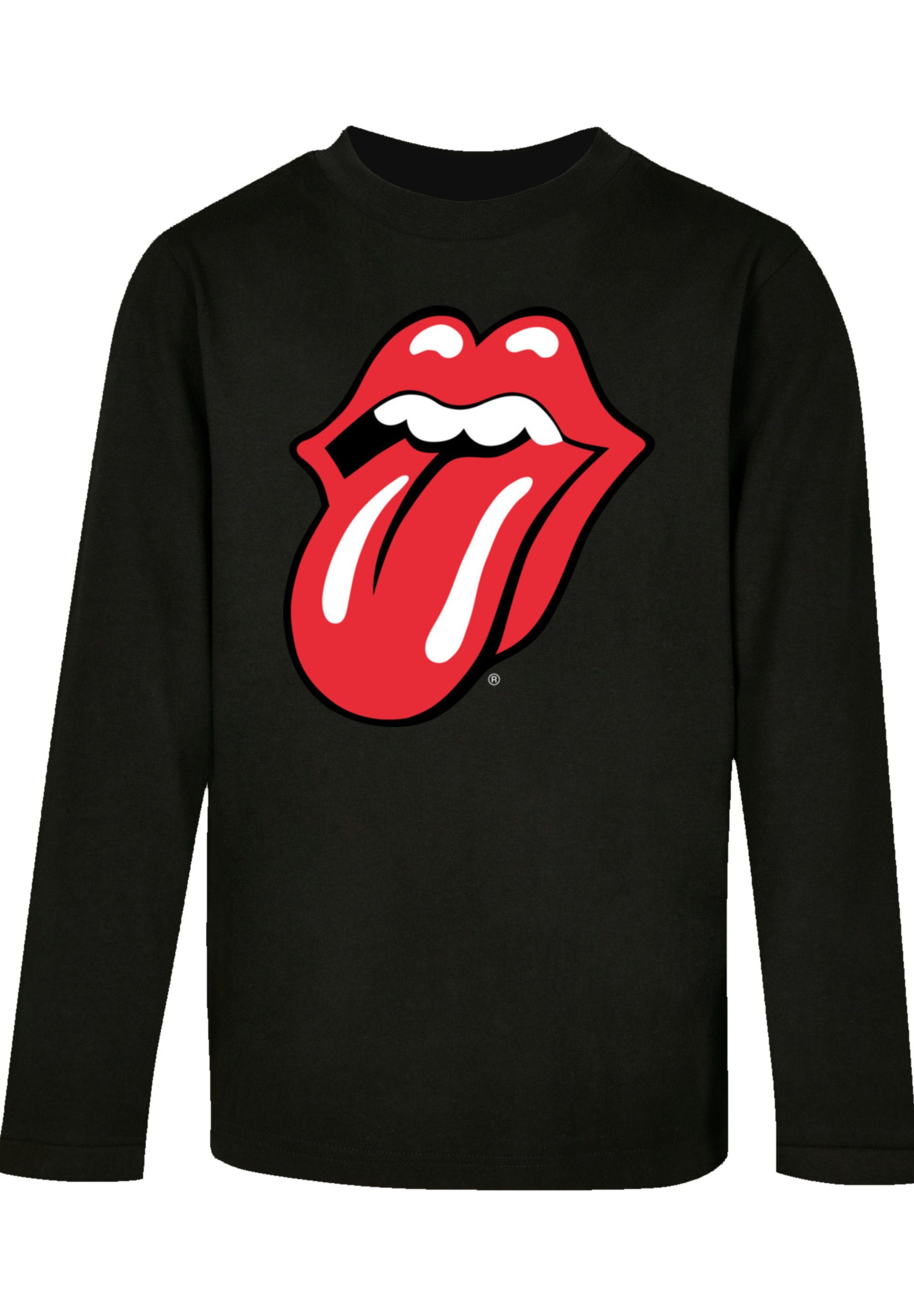 The Rolling Tongue T-Shirt F4NT4STIC Classic schwarz Print Stones
