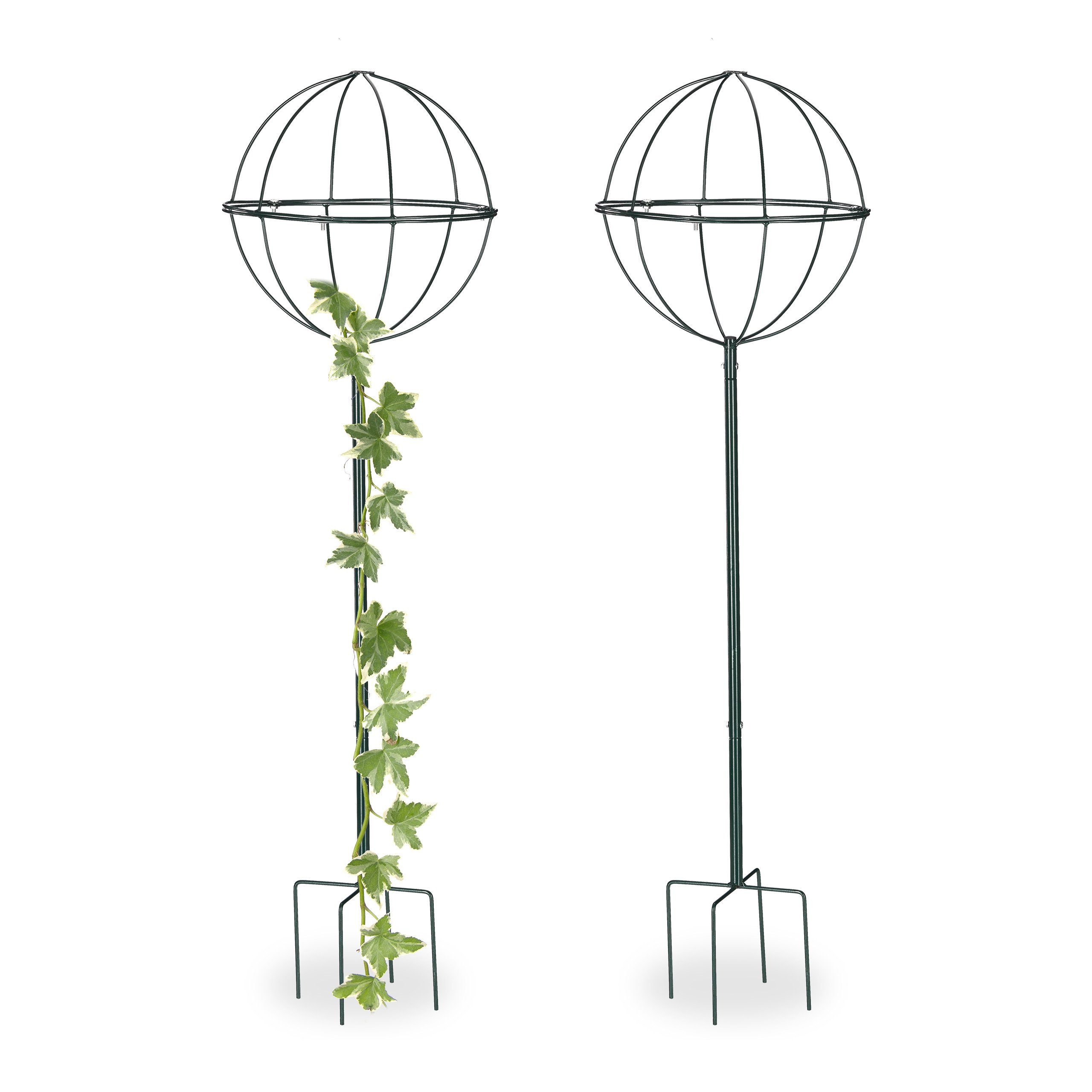 relaxdays Rosenbogen Rankhilfe Kugel 2er Set, günstig online kaufen