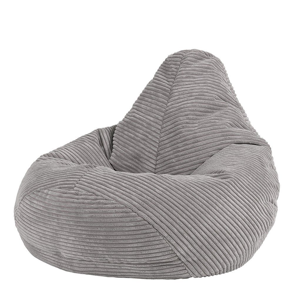 Sitzsack Sitzsack Sessel aus Cord Flauschig für Kinder „Dalton"