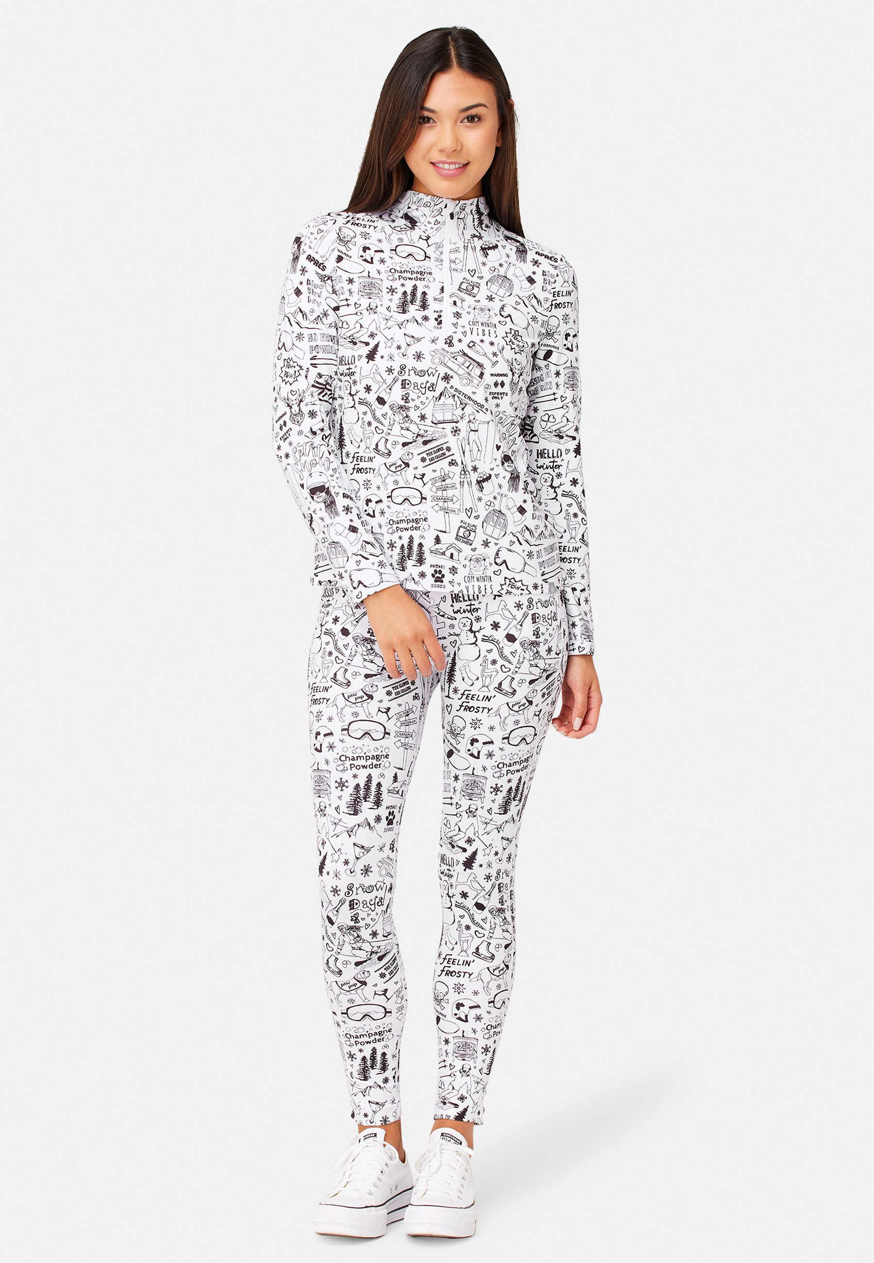 Krimson Klover Langarmshirt Graffiti Top (1-tlg) günstig online kaufen