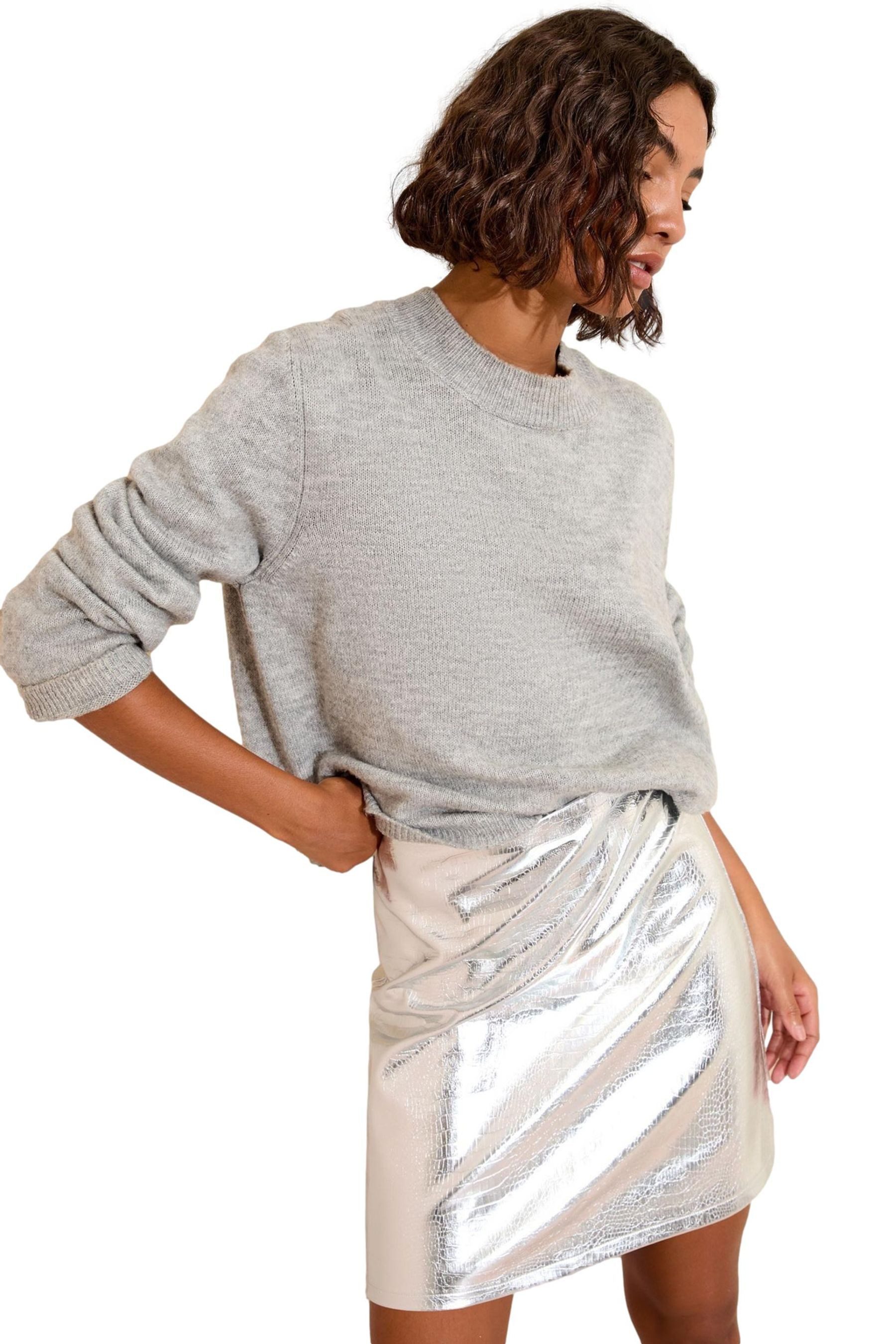 Friends Like These Lederrock Friends Like These Minirock aus Kunstleder, Petite (1-tlg)