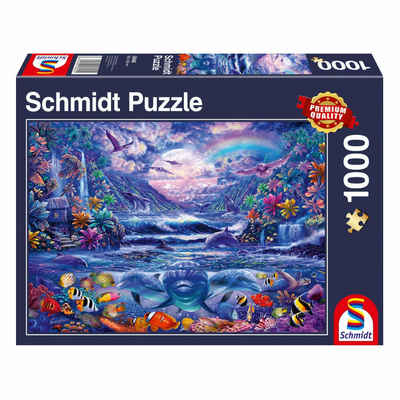 Schmidt Spiele Puzzle Mondschein-Oase, 1000 Puzzleteile