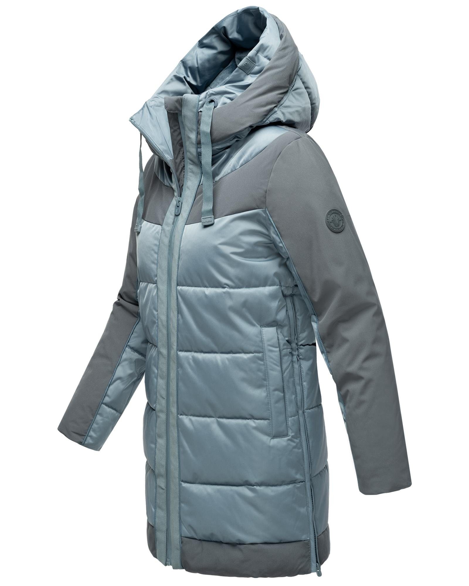 Navahoo Steppjacke Samtkätzchen Modischer, gesteppter Damen Winter Kurzmantel