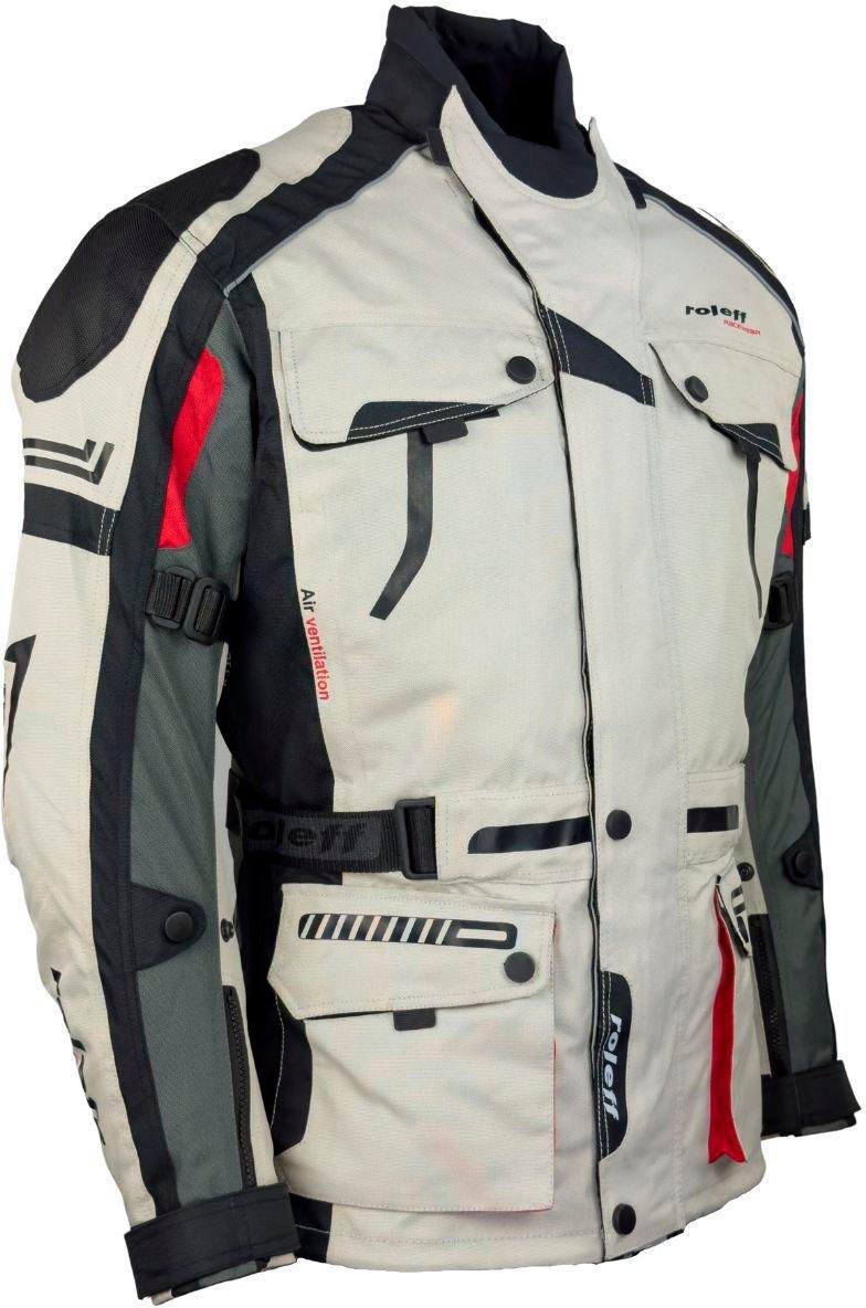 roleff Motorradjacke CHICAGO Mit Sicherheitsstreifen