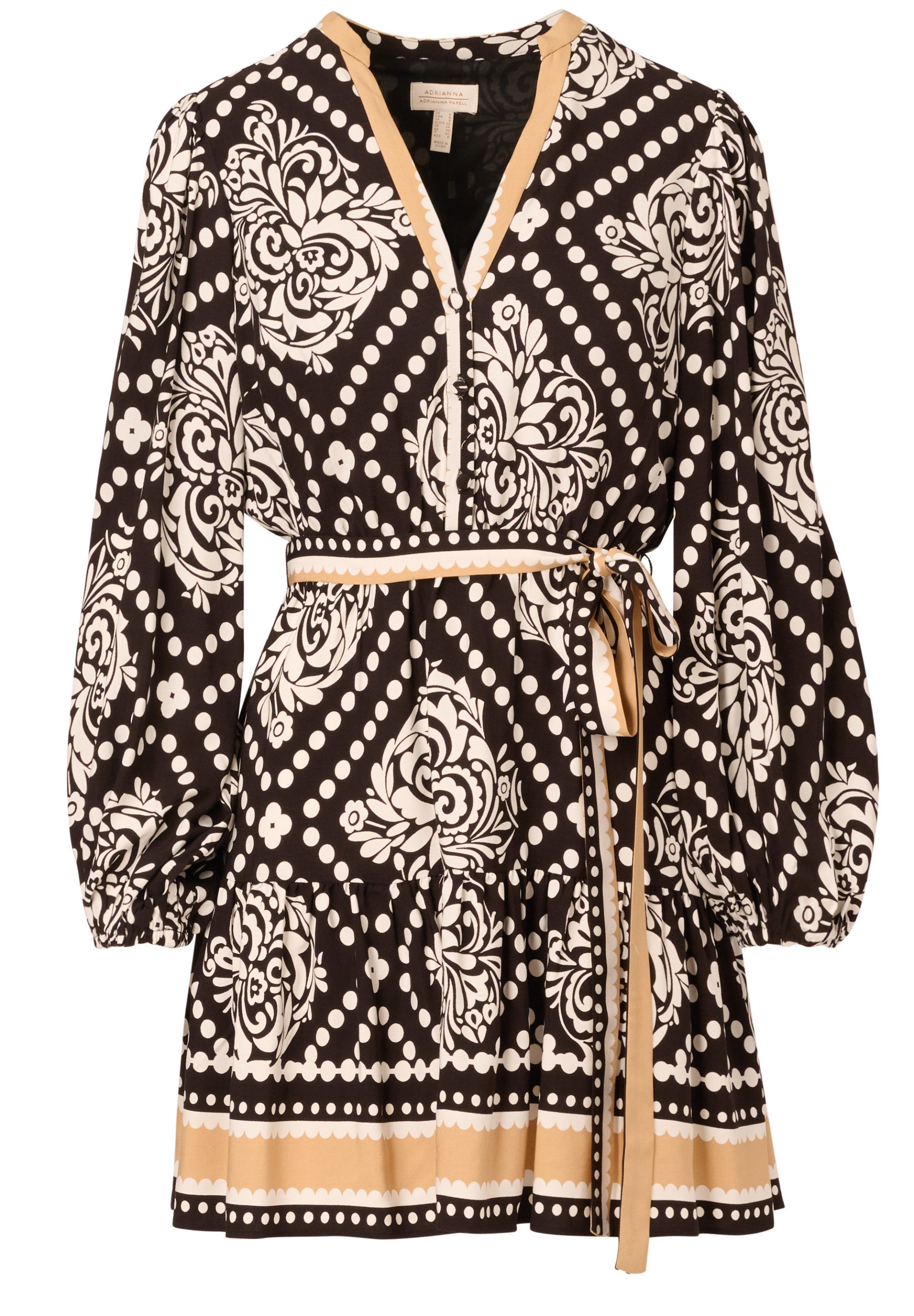 Adrianna Papell Sommerkleid Printed Short Dress Bohemian-Kleid mit volantve günstig online kaufen